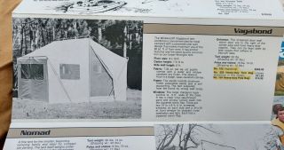 Vintage 1982 Wildwood " Vagabond " Canvas Cabin Camping Tent 8x10 