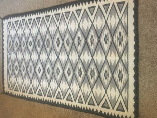 Navajo Rug Antique Two Gray Hills Very Tight Weave