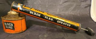 Vintage Black Flag 1 Pint All Purpose Bug Pump Sprayer Boyle - Midway Inc.  K65