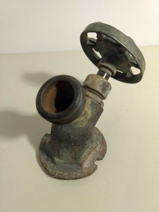 Vintage Cast Iron Spigot Outdoor Garden Faucet Valve Steampunk Antique Knob