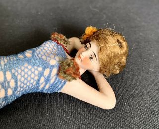 Antique Galluba Hofmann German Bisque Bathing Beauty Doll Figurine
