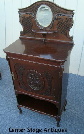 61672 Antique Victorian Sheet Music Cabinet