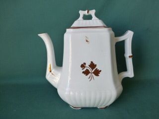 Antique Wedgwood & Co England Tea Leaf Ironstone Tea Or Coffee Pot Lid Only