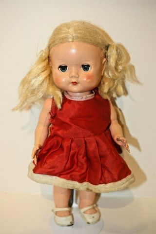 Vintage " Roddy " Doll 10 " Plastic Made In England - Blue Sleepy Eyes