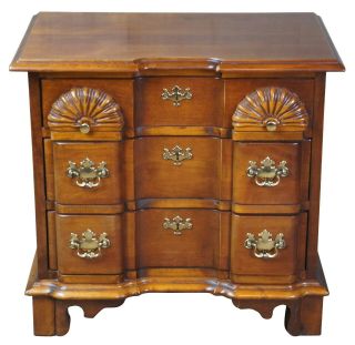 Lexington Cherry Chippendale Goddard Block Front Chest Of Drawers Nightstand