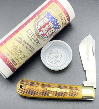 Gec Northfield 749113 Cotton Sampler Knife With Antique Amber Jig Bone 1 Of 47
