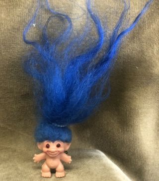 Vintage Troll Pencil Topper Pin Made In Denmark