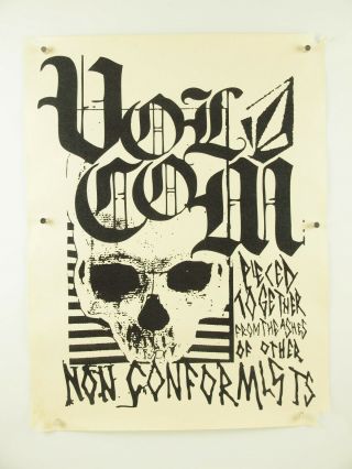 Volcom Pieced Together Non - Conformists Skateboard Promo Poster 19x25 " Rare
