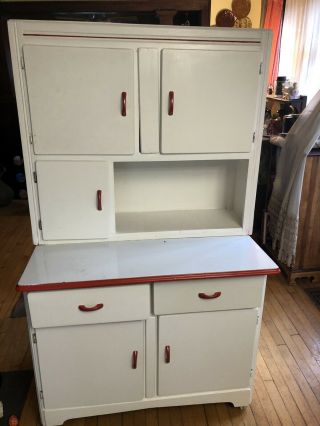 Donations To Animals: Hoosier Cabinet - Enam Top,  Flour Sifter - All
