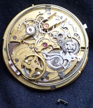 Minute Repeater Hunter Stop Start Centre Seconds Pocket Watch Movement Circa1875