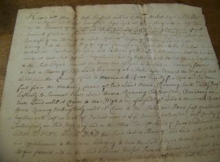 1749 Salisbury MA Antique Land Legal Deed Document Signed Patriots Samuel Adams 2