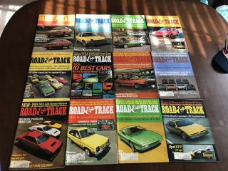 Vintage Road And Track 1975 Magazines - Complete Year (12 Issues)