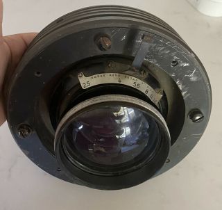 Antique Vintage Kodak Aero Ektar 7 " F - 2.  5 Camera Lens As - Is