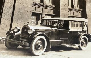Antique Estate 1920s Davis Motor Car Co.  Large Sepia Tone Photograph