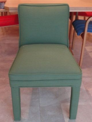 Rare Harvey Probber Green Fabric Designer Club Chair Mid Century Modern