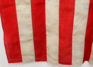 Antique 1908 - 1912 46 Star US American Flag Wool Sewn Stars Provenance 6