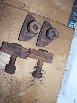 Vintage Allis Chalmers B Tractor - Rear Wheel Clamps - Cam Style - 1946