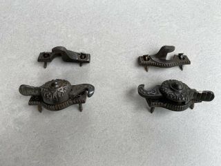 2 Antique Eastlake Sash Locks By R.  & E.  Mgg,  Co.  Patent September 6 1898