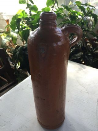 Roisdorfer Mineral Quelle Stoneware Antique Brown Jug Bottle 11 1/2 " High