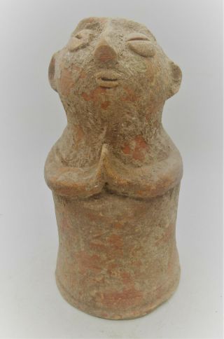 Circa 2800 - 2000bce Ancient Indus Valley Harappan Terracotta Pillar Idol Rare