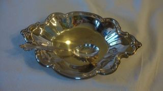 International Silver 548 Tray And Spoon Nut Or Candy Dish Vintage