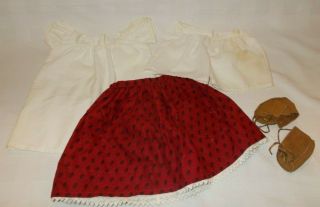 Vintage Pleasant Company American Girl Josefina Meet Outfit Camisa Skirt Shoes