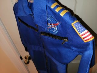 Adorable Vintage Nasa Astronaut Child Costume Jumpsuit 70s Space Suit Kids 4 - 5