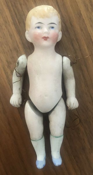 5” Antique All Bisque Doll Germany Boy