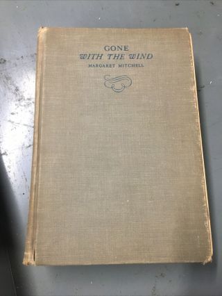 Vintage Antique 1st Edition November Printing 1936 Gone With The Wind Book Hc