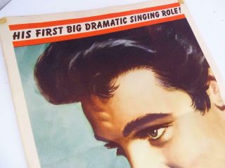 Vintage 1957 Elvis Presley Jailhouse Rock MGM Movie Poster 57/533 2