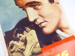 Vintage 1957 Elvis Presley Jailhouse Rock MGM Movie Poster 57/533 3