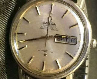 Omega Constellation Chronometer S.  Steel Day,  Date Automatic Cal 751,  168016.  As - Is
