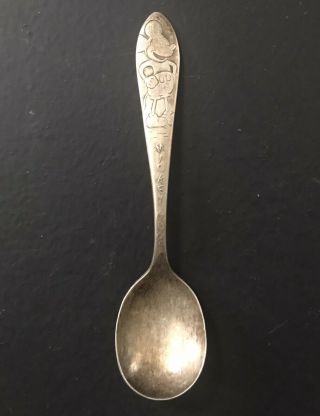 Vintage Mickey Mouse Silverplate Spoon Wm Rogers Mfg Co Is Disney Collectible