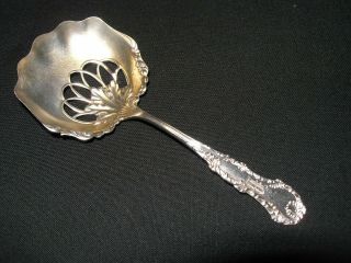 Vintage Sterling Silver Bonbon Or Nut Spoon W/initial " R " Engraved On The Handle
