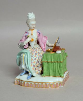 Antique Meissen Porcelain Figure,  