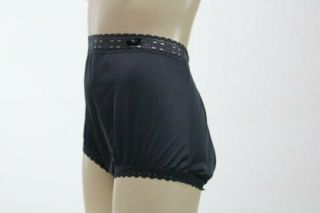 Vintage Olga Nylon Panties Briefs soft Lace Bow at waist 8 XL 2