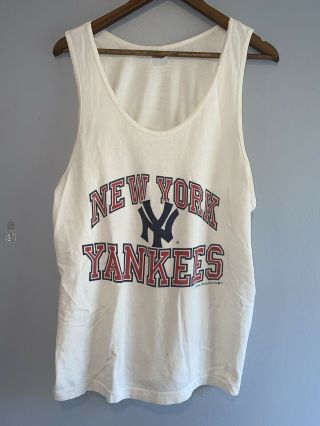Vintage 90s York Yankees Tank Top Shirt Mens Size Xl