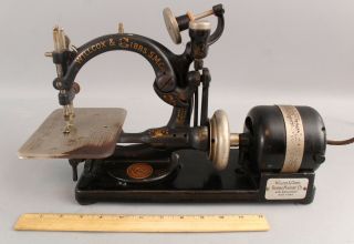 1920s Antique Willcox & Gibbs Electric Motor Automatic Noiseless Sewing Machine