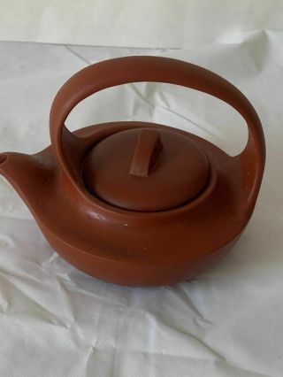Chinese Yixing Teapot Miniature Manner Of Wang Yinxian Signed Zisha Red Clay