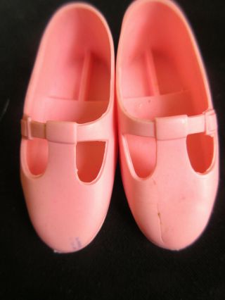 Vintage Ideal Velvet Mia Dina Pink Doll Shoes - Crissy Family