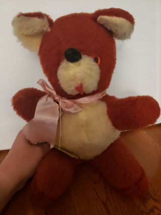 Vintage Teddy Bear From The Animal Playland Of A&l Novelty Co.  1973s