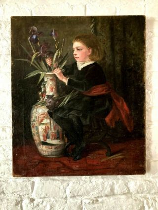 Antique 19th Century Oil Painting 