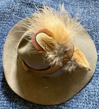 Antique Cotton Hard To Find Boy Hat For Bisque Doll Or Vintage Doll