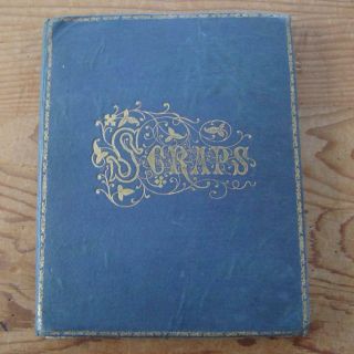 H77 - Victorian / Edwardian Scrap Album - Antique Scrapbook - 38 Pages,  76 Sides