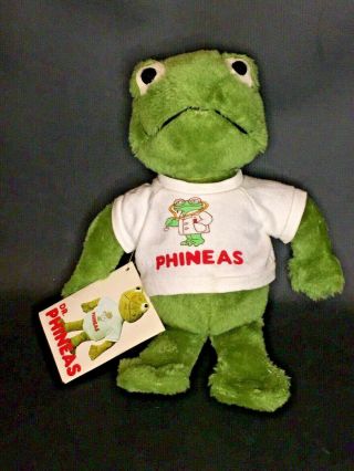 Vtg 1979 Dr Phineas Frog Plush Determined Productions Korea 11 " Shirt Org Tags