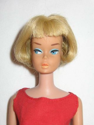 Vintage Barbie American Girl Pale Blonde All Wearing Best Bow