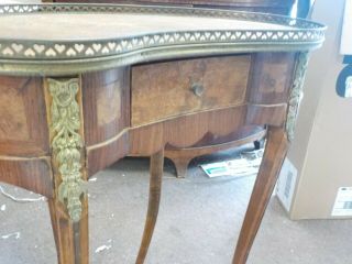 19th Century French Inlaid Kidney Shape,  Side Table