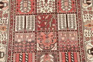 Vintage Panels Bakhtiari Area Rug Hand - Knotted Garden Design Wool Carpet 5 ' x10 ' 4