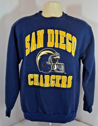Vtg Bike Athletic San Diego Chargers Nfl Football Sweatshirt Mens L Made In Usa