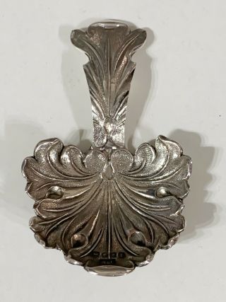 Victorian Solid Silver Tea Caddy Spoon Birmingham Wheeler & Cronin 1842